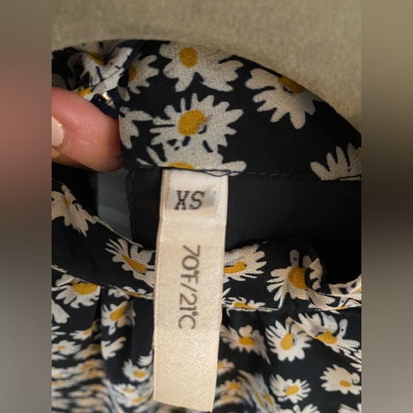 71F/25C Daisy Floral Long-Sleeve Dress XS - Picture 6 of 14